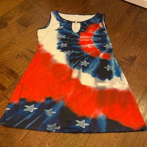 Stars and Stripes Sundress/ Coverup 2X